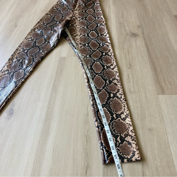 Commando Faux Leather Snakeskin Print Leggings size S - Picture 4 of 6